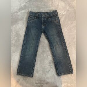 2 pairs of Boys Wrangler 4 Regular Toddler Blue Jeans